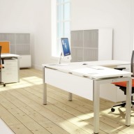 Bench Squared Fixed Top 3 Angular Desk