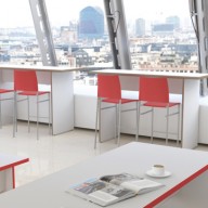 This simple bench seating and table range shows off minimalistic design based on distinctive clean lines. Available in three table heights and four lengths the timeless collection is ideal for both office and leisure environments. It suits café style interiors where communal dining is the trend, or corporate meeting and hot-desking touch down areas. Deck has three leg options to choose from, Metal frame which can be EPPC coated, Panel End or Inset which can be finished in a wide choice of laminates or veneer. Each table and bench unit can be specified to individual preference with a classic wood effect or a more fun, vibrant two tone colour.