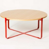 trace-800-circular-coffee-table-oak-top-red-base-copy