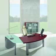X Time Work Glass Executive Desk  (19)