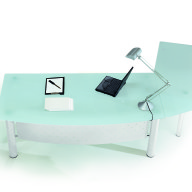 X Time Work Glass Executive Desk  (3)