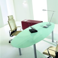 X Time Work Glass Executive Desk  (30)