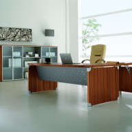 X Time Work Glass Executive Desk  (38)