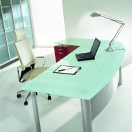 X Time Work Glass Executive Desk  (40)