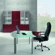 X Time Work Glass Executive Desk  (9)