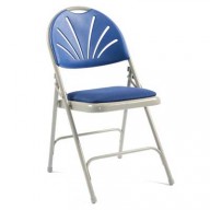 2600 Polyfold Upholstered Folding Chair - Comfort Back, Linking