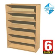6 Shelf Bookcase - 600mm wide