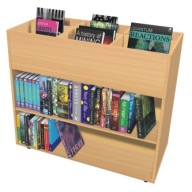 Double Sided Mobile Book Trolley