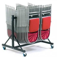 Polyfold Low Hanging Storage Trolley - Two Rows