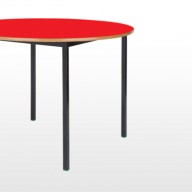 Round Classroom Table

The UK’s first choice for classroom tables, available in a wide choice of shapes and colours.

•  Strong, multipurpose tables available in 6 European Standard sizes

•  FIRA tested to EN1729 Part 2 for strength.
 
•  8 top colours with 3 edge­ styles available.
 
•  Black frames are supplied as standard, other RAL colours are available.
 
•  Tray runners are available on rectangular and square tables with fully welded frames on sizemarks 4, 5 and 6 only.
 
•  Fully welded non-stacking frames are supplied as standard, crush bent nesting frames can be supplied for all tables