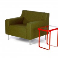 silhouette-armchair-profile-arm-green-divina-fabric-and-red-trace-side-tablelow-res